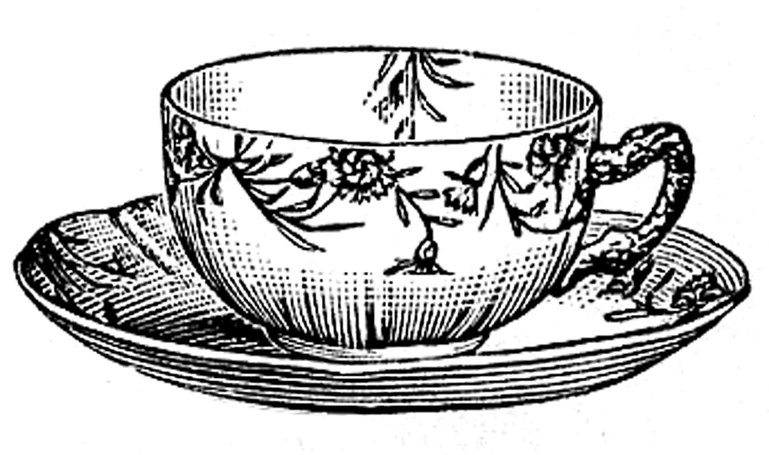 Vintage Tea Cup Clip Art � Clipart Free Download 