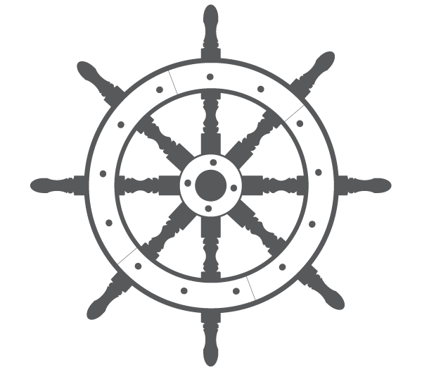 Ship steering wheel clipart 