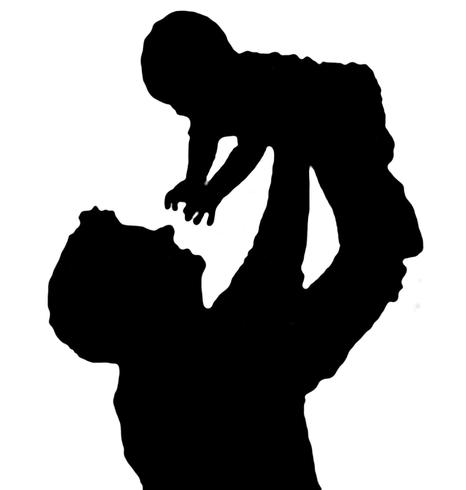 Father silhouette clipart 