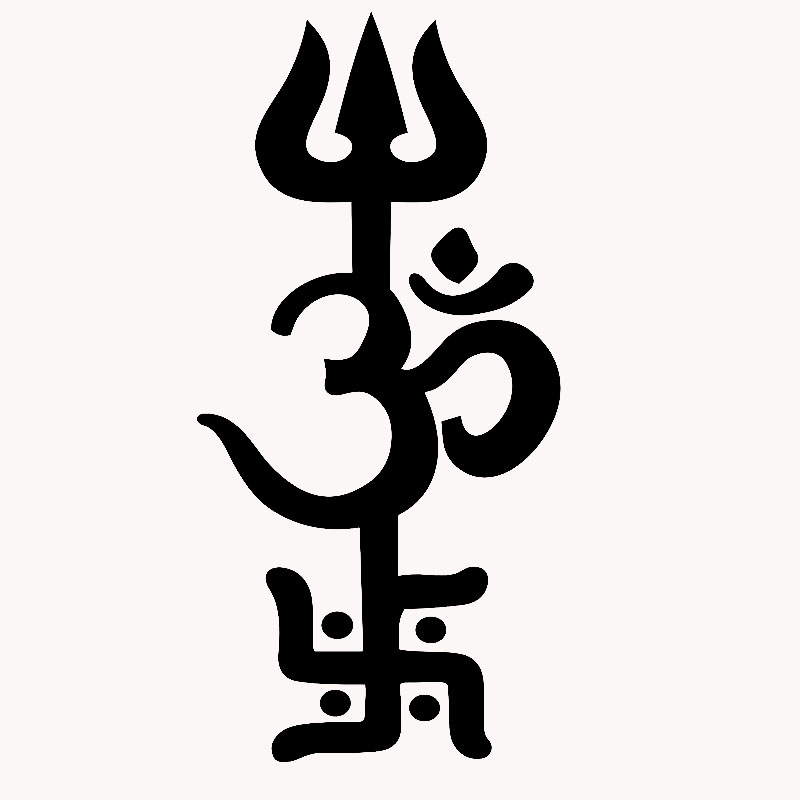 Om And Trishul Symbol 