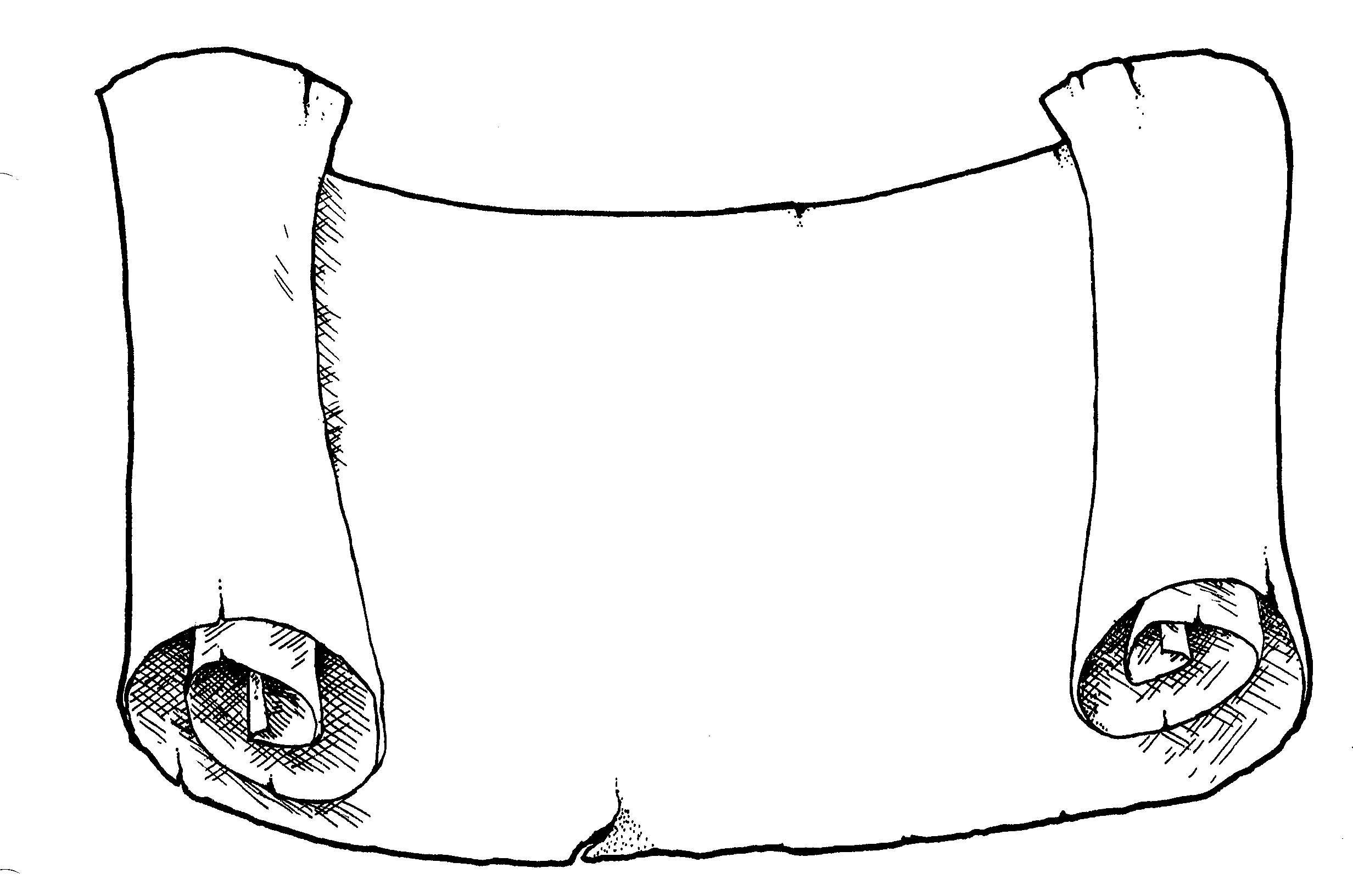 Ancient Scroll Border Clipart 