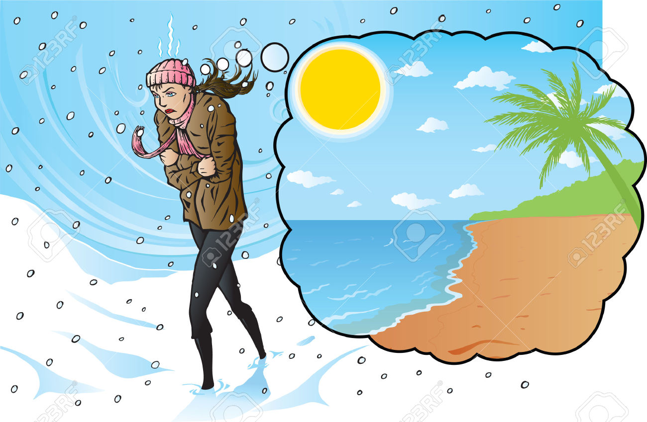 Girl is very cold clipart - Clip Art Library