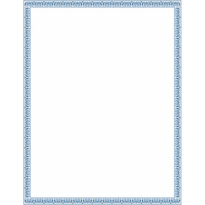 Solid blue clipart border 