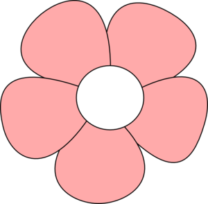 Simple Flower Pink Clip Art at Clker 