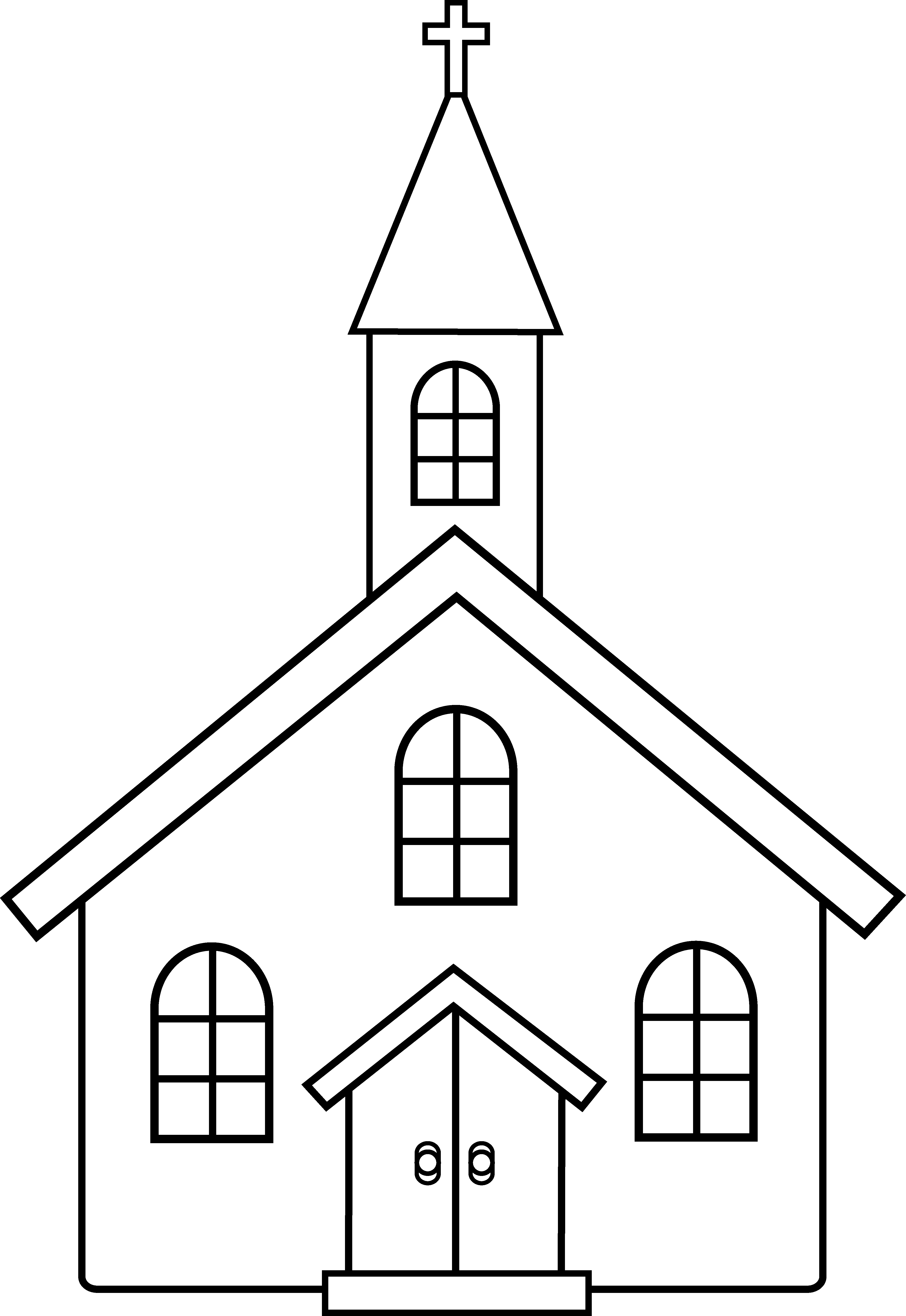 Church building clipart free clipart image 2 