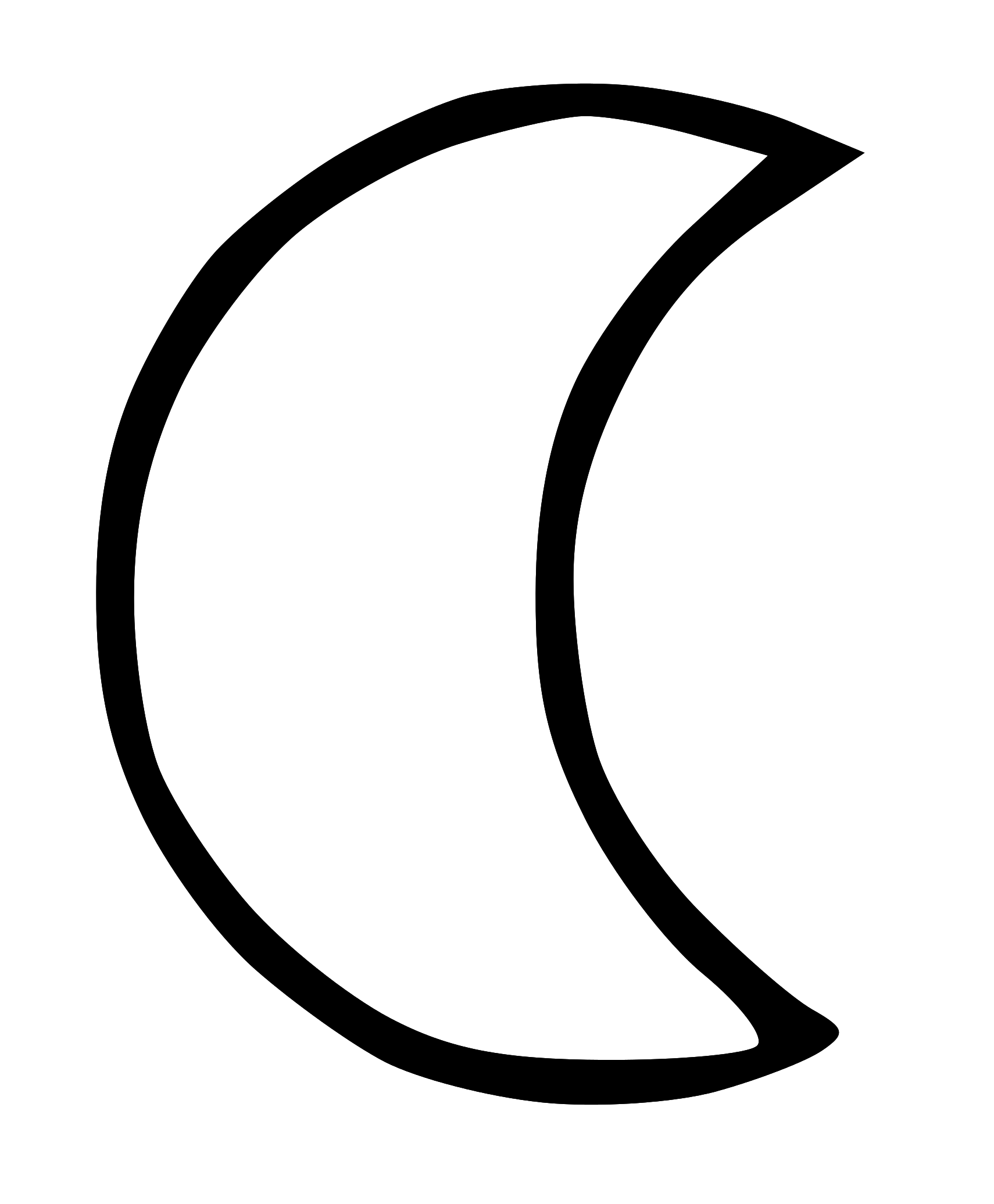 Get Transparent Background Crescent Moon Clipart Black And White Images