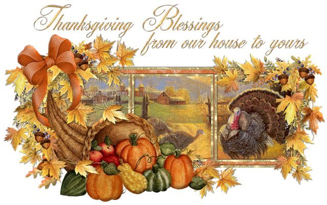 Thanksgiving Blessings Clipart 