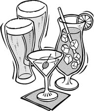 Image of clipart drinks toasting 
