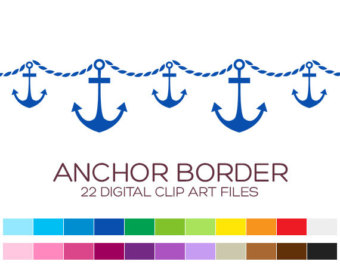 Items similar to Anchor Clipart, Nautical Clip Art, Sailor Hats 