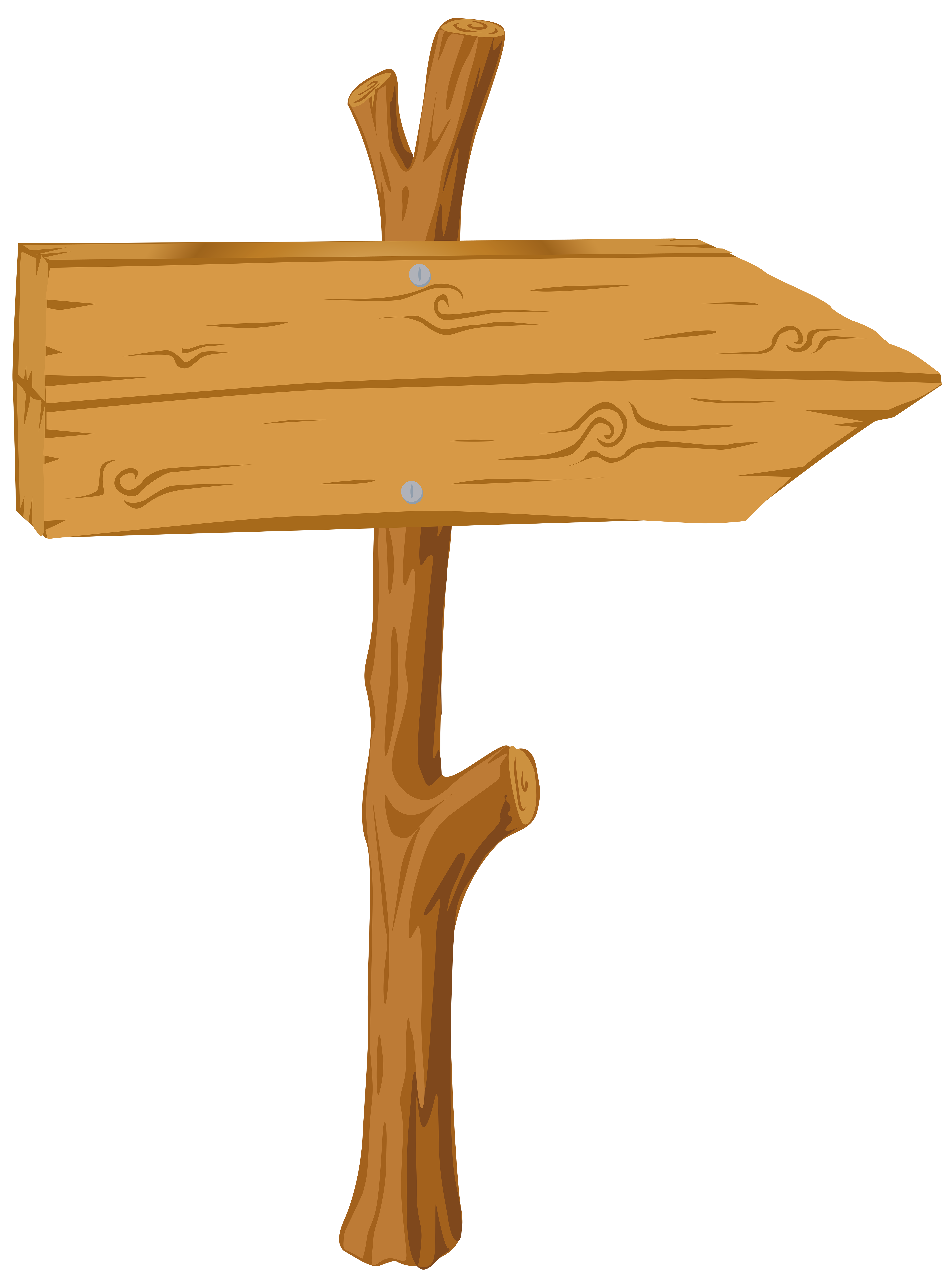 Wooden Sign Transparent PNG Clip Art Image 