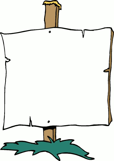 Blank Sign Clipart 