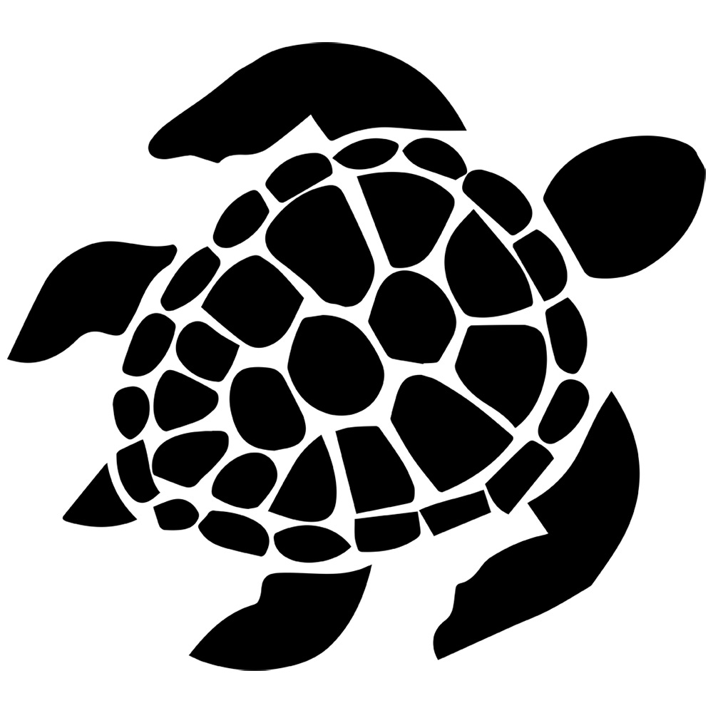 Turtle Silhouette Clipart 