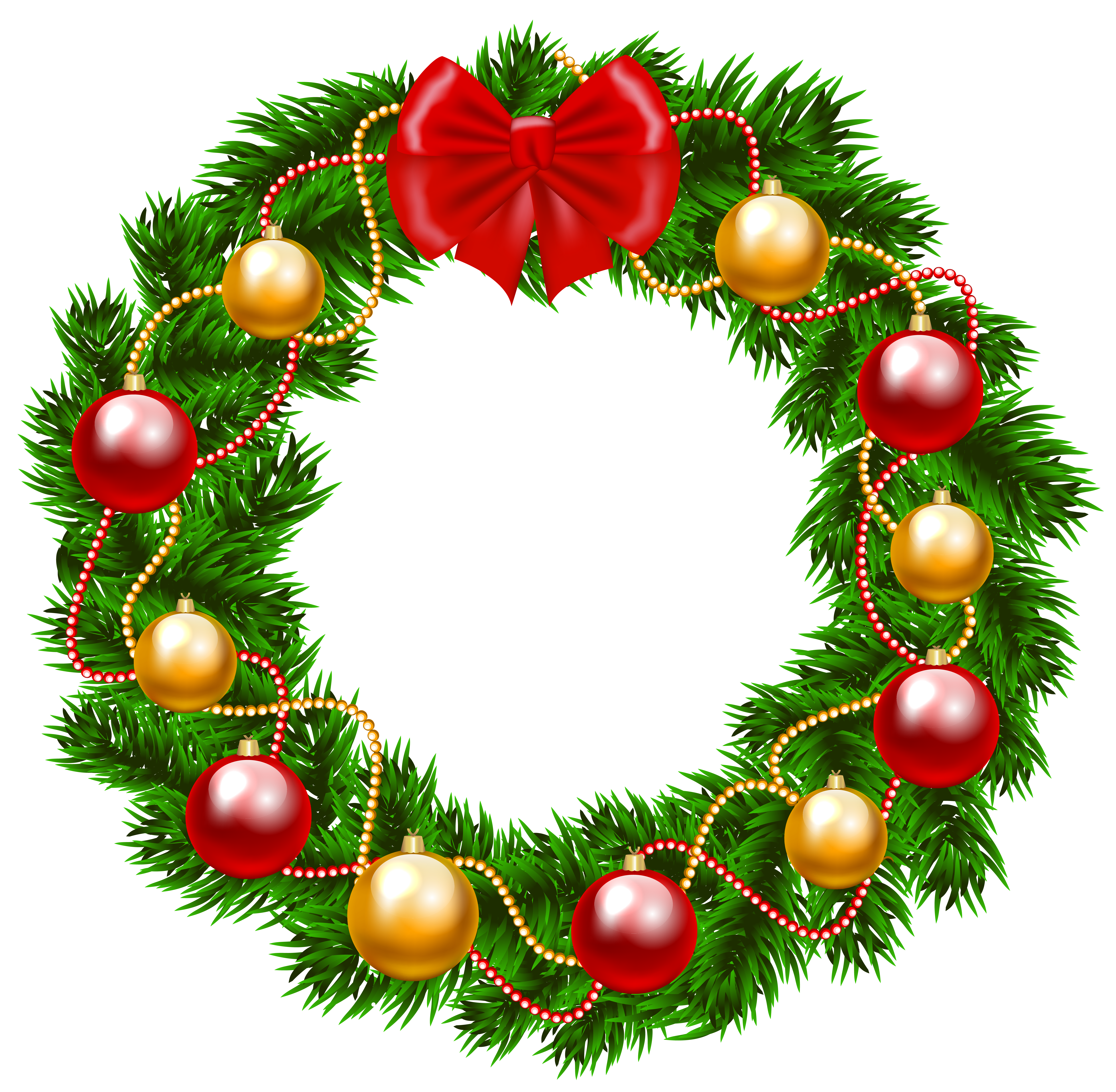 Christmas Wreath PNG Clipart Image 