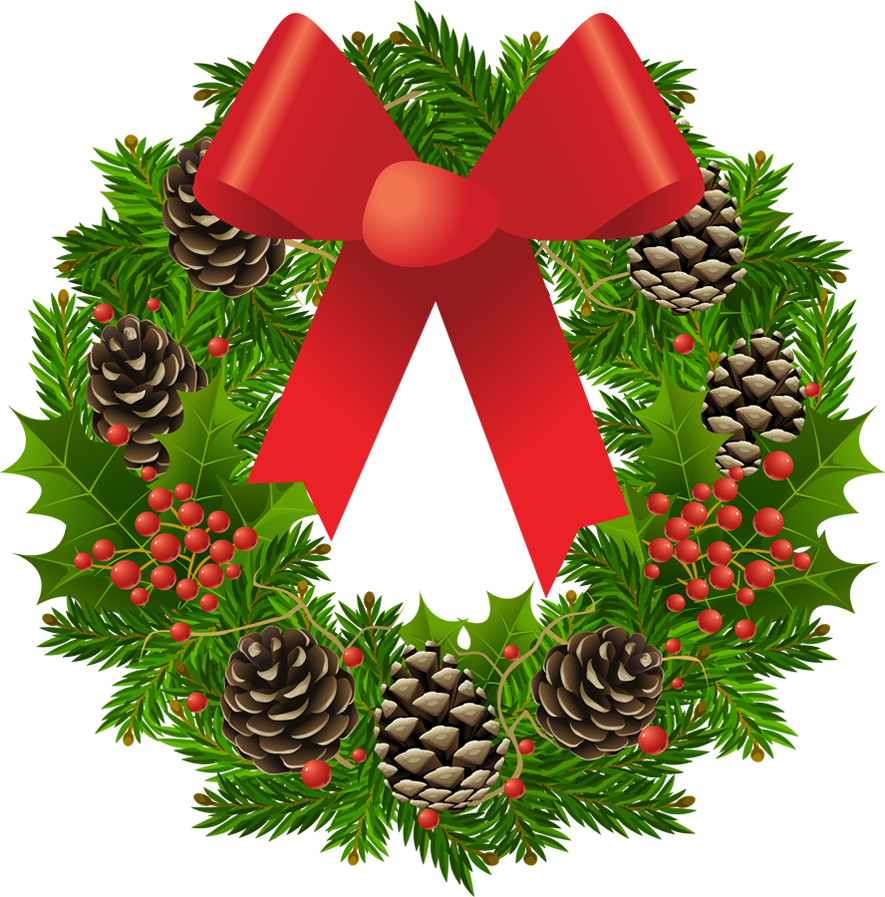 Swag wreath clipart transparent background 