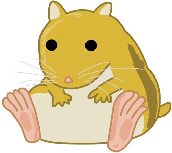 Free hamster clipart image 