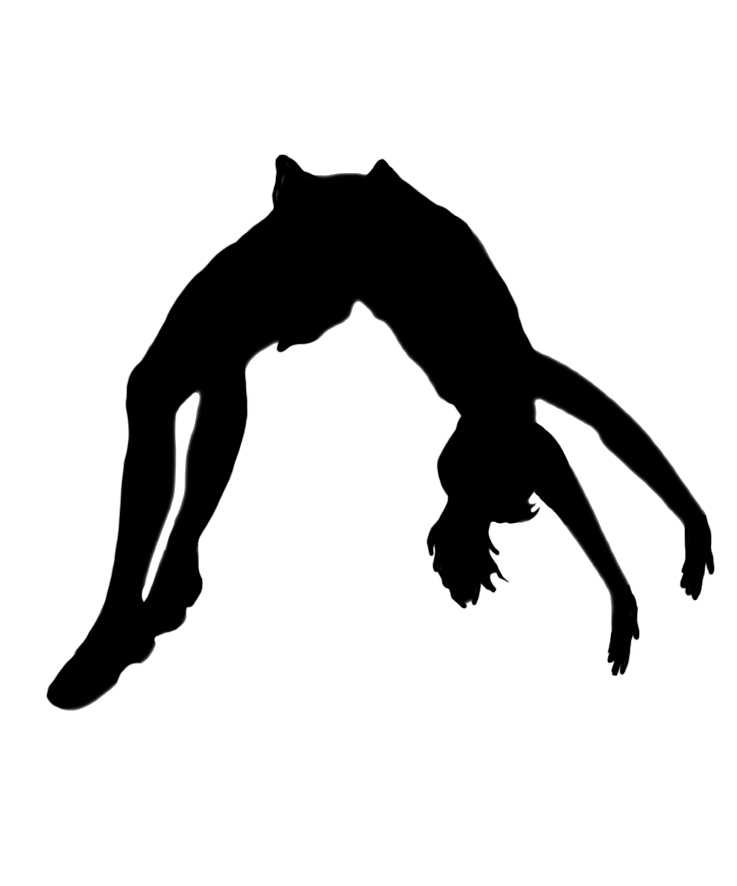 Gymnastics Clipart Silhouette Jump. Snowjet.co 