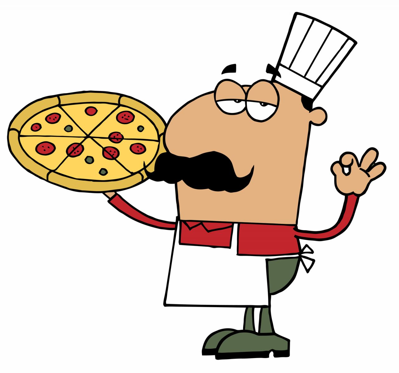 Pizza Chef Clipart 