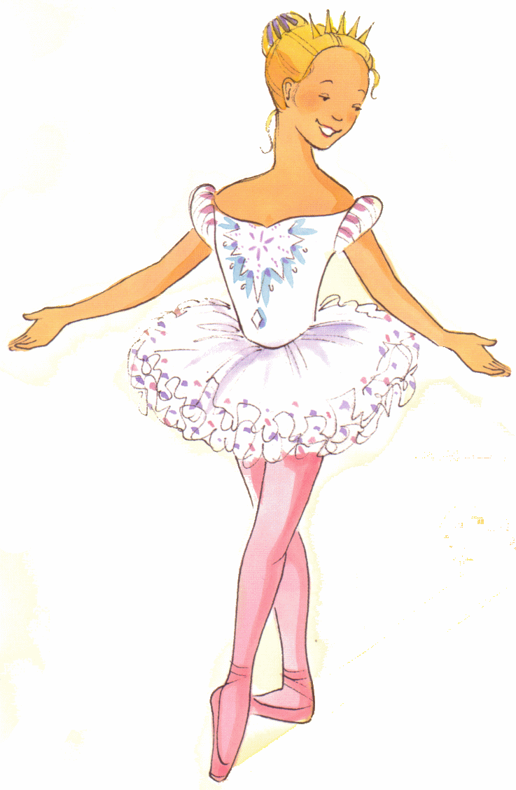 Girl Dancing Ballet Clipart 