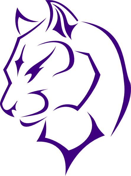 Turned Panthers Head Clip Art at Clker 