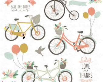 Bicycles clip art 