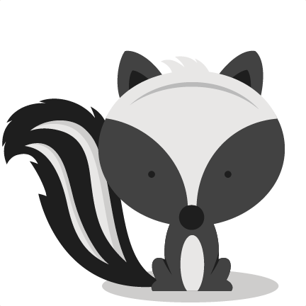 Clipart of a skunk 