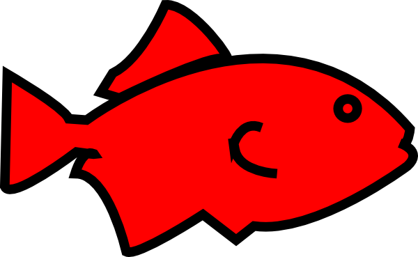 Silhouette clipart red fish 