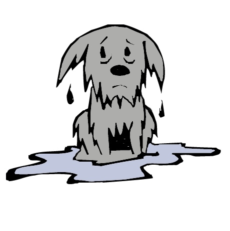 wet in rain clipart - Clip Art Library.