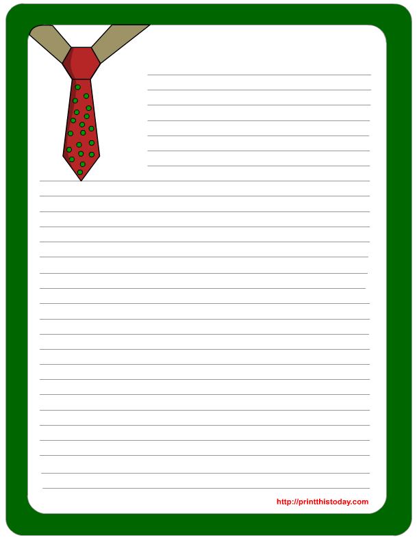 Letter pad, Note Pad Stationery Free Printables for Father&Day 