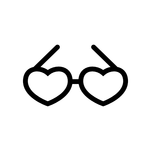 heart shaped glasses icon – Free Icons Download 