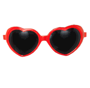 DeviantArt: More Like Red Heart Glasses by TheKarinaz 