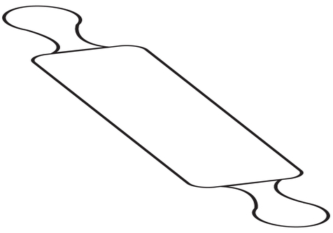 Rolling Pin Coloring coloring page, coloring image, clipart image 