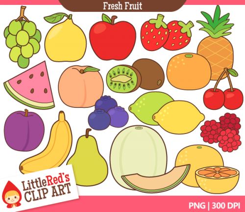 fresh fruit clip art 