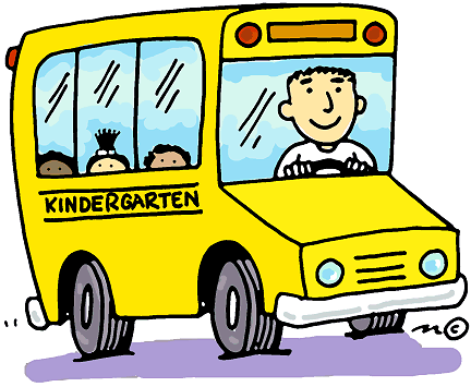 Kindergarten school bus clipart 