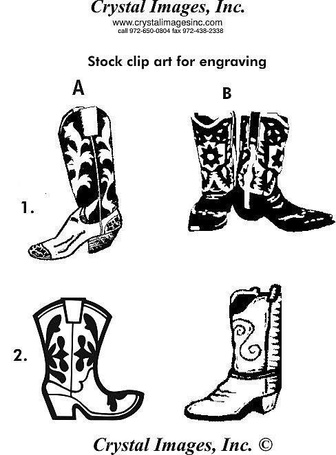 Free Cowboy boot outline 