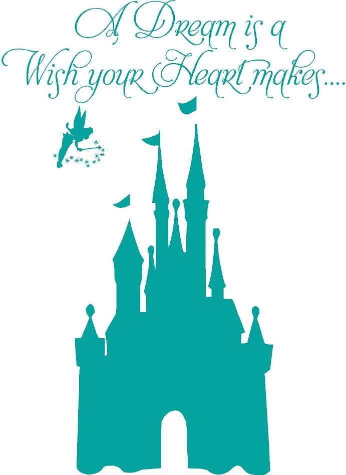Disney castle clipart outline 