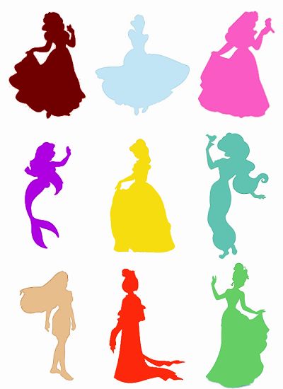 Disney characters outline clipart 