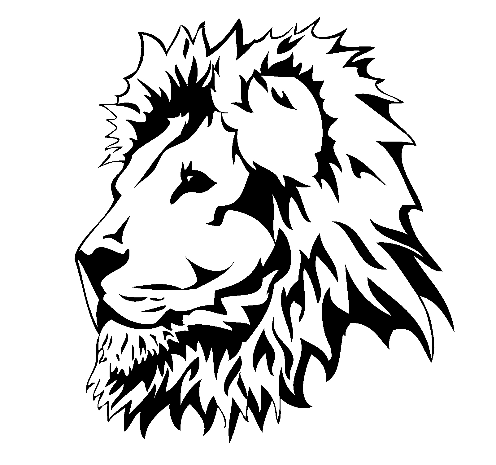 lion stencils Clip Art Library