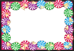 a lot of candy clipart borders