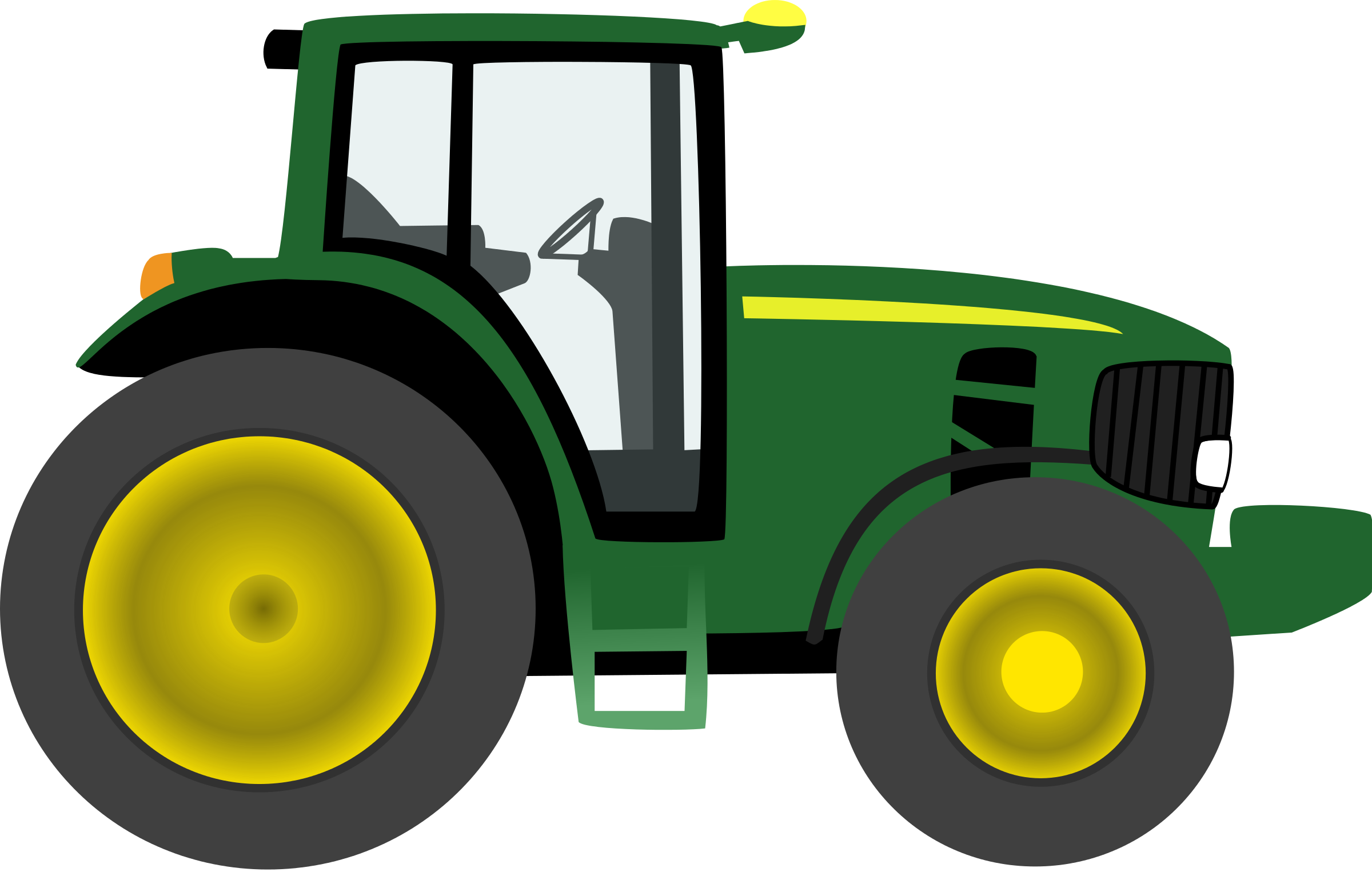 Light blue tractor silhouette clipart 