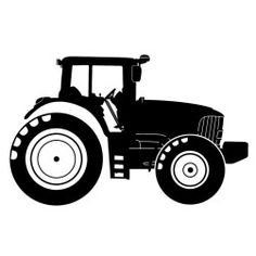 tractor silhouette clip art 