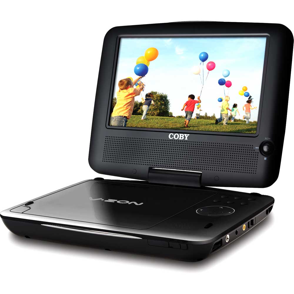 Coby 9 inch Swivel Screen Portable DVD Player 