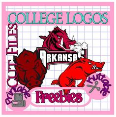 Chevron Love University of Arkansas Razorbacks Football Logo 