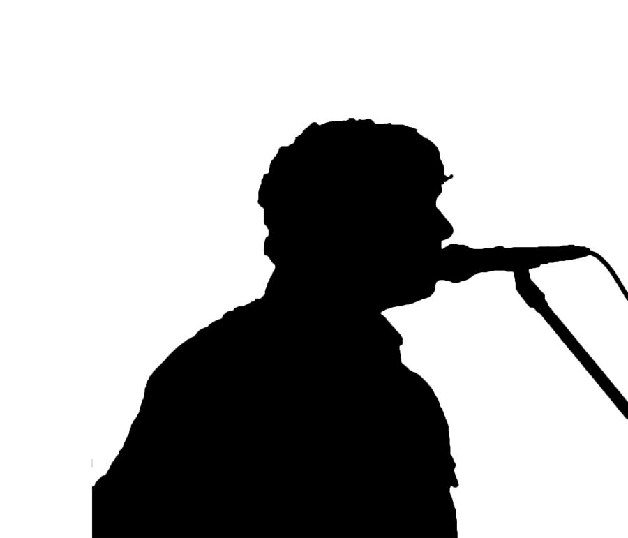 Male Singer Silhouette Clipart 