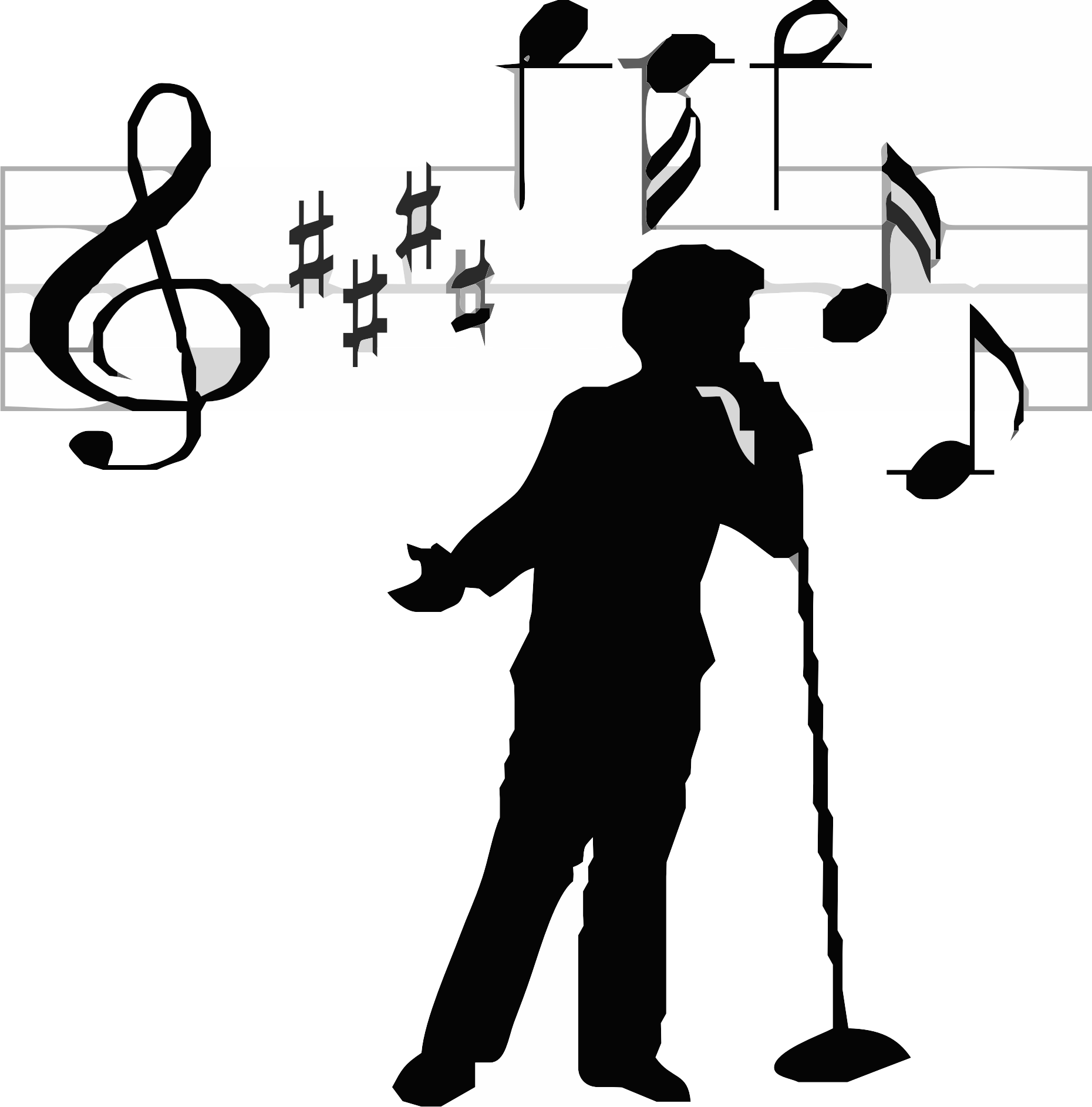 Clip Arts Related To : male singer silhouette. view all Singer Silhouette C...