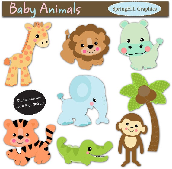 zoo animal clipart and backgrounds 