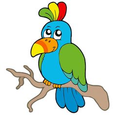 Colorful animal clipart 