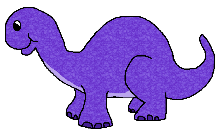 purple dinosaur cartoon