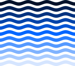 Waves water wave border clipart 