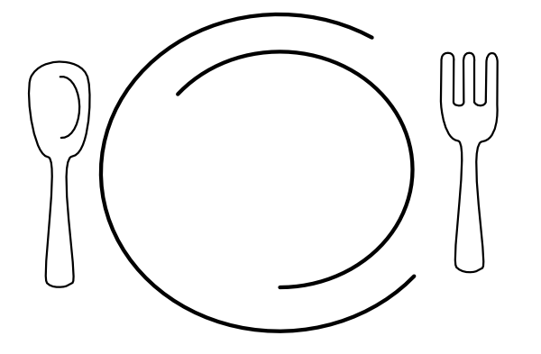 White Plate Clip Art at Clker 