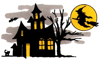 Animated haunted house clipart 